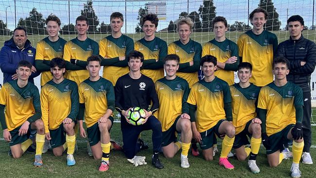 The under-18 boys team who won last year in Ballarat. Pic: Football Federation Sunraysia.