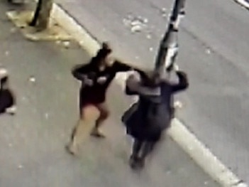 The alleged attacker slammed the pregnant women into a power pole. Picture: NSW Police