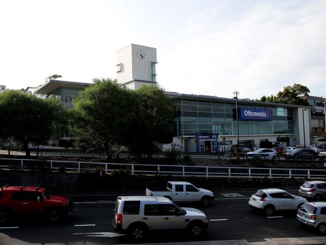 Officeworks at the corner of Pittwater and Warringah roads where Michael Regan MP suggested a major upgrade was needed. Picture: Annika Enderborg