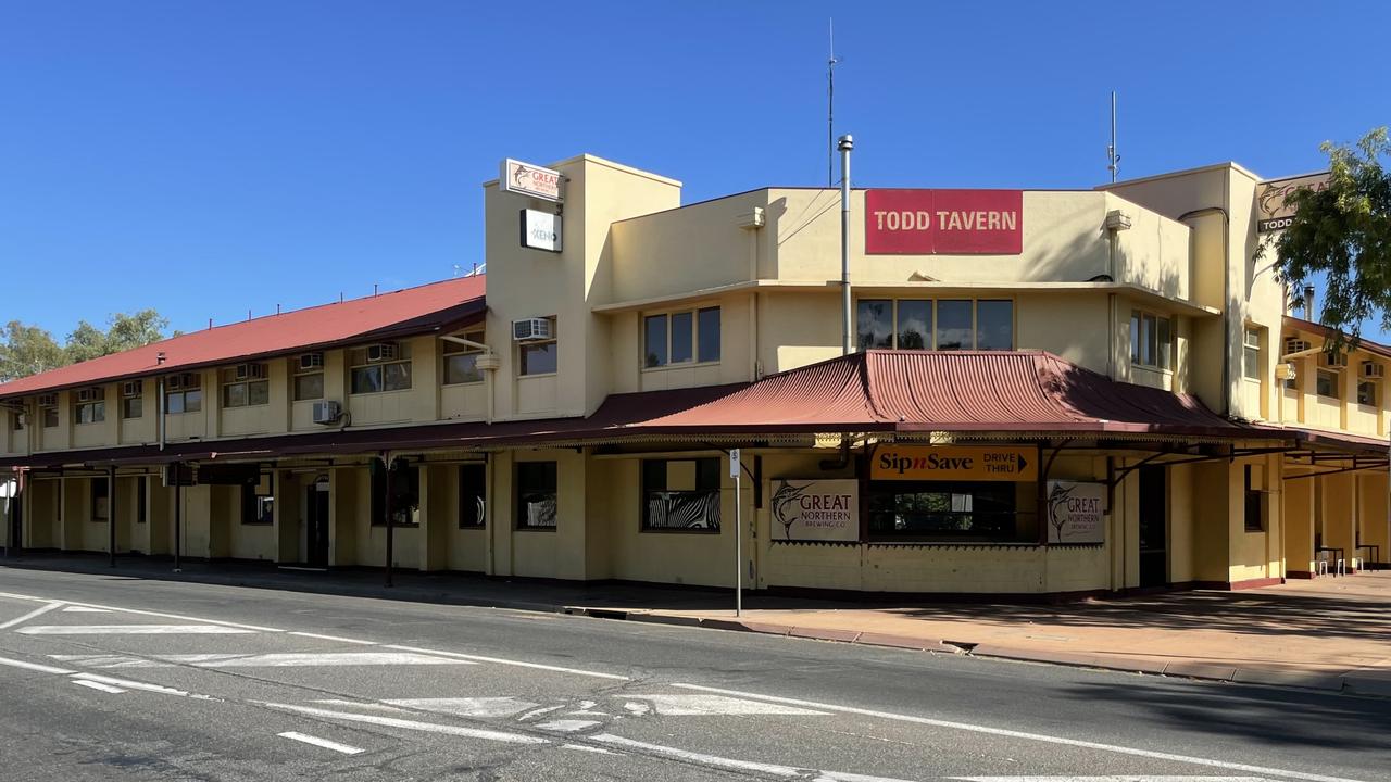 A man has died after being stabbed outside Todd Tavern in Alice Springs. Picture: Lee Robinson.