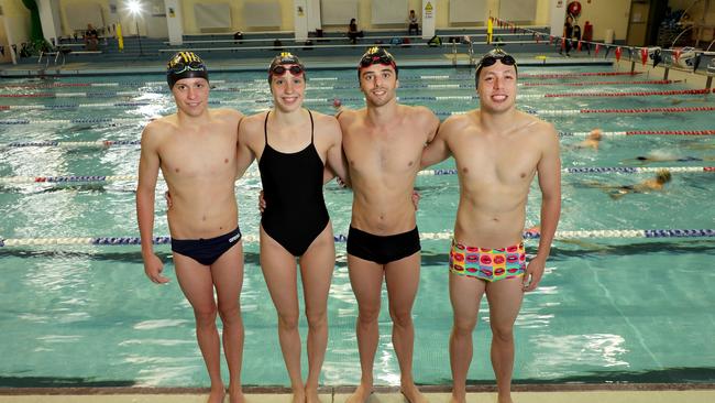 From left: Stuart Swinburn, Madelaine Casswell, Cameron Harkins and Erwan LePechoux. Picture: Chris Pavlich.