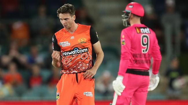 Jhye Richardson has struggled in recent rounds but is still the No. 1 wicket-taker in BBL10.