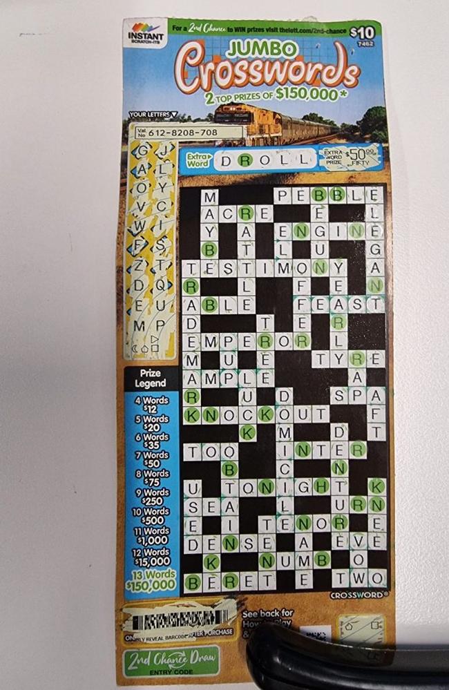 A Queensland mum has scored $150,000 in a Christmas Eve Scratch-it win. Picture: The Lott