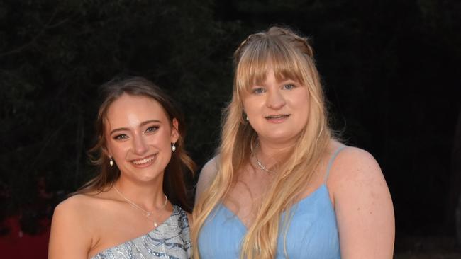 Claire Jones and Viktoria Fardon at the Year 11 Good Shepherd formal, 2022.