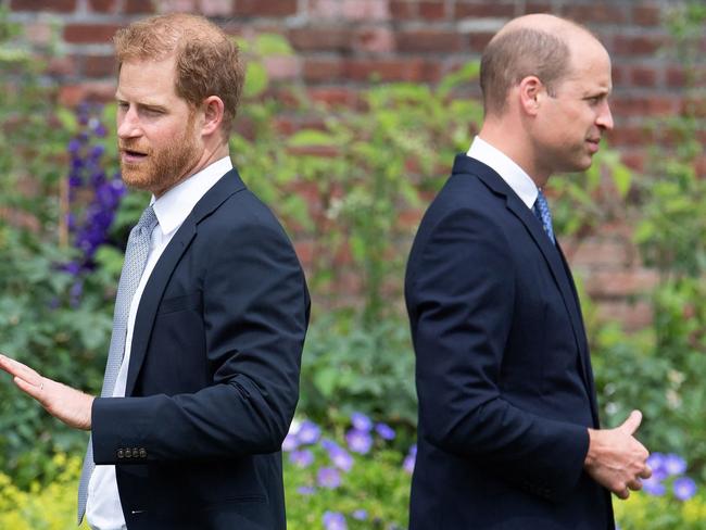 How does Harry think that talking about his brother to the press will get William back in his life? Picture: Dominic Lipinski/Pool/AFP