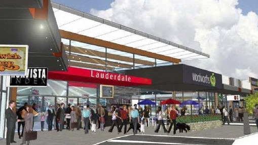 A previous artist's impression of Woolworths Lauderdale Village, approved in 2013. Image: Supplied.