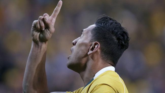 Israel Folau has indicated he will not go down without a fight. Picture: AP Photo/Rick Rycroft