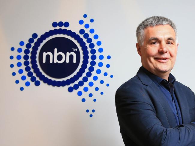 06/08/19 Stephen Rue is the CEO of NBN, pictured in their Melbourne HQ. Aaron Francis/The Australian