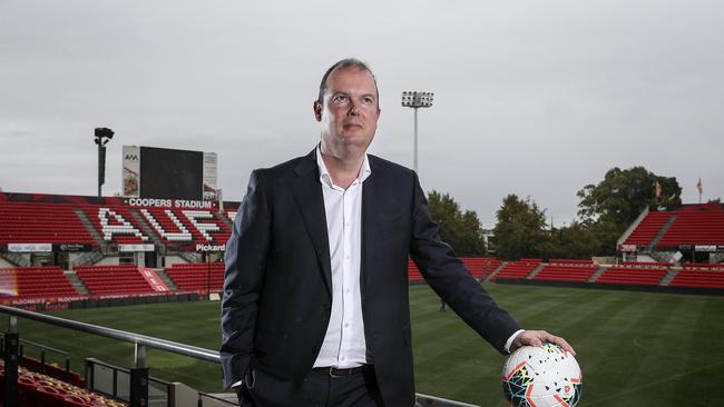 Adelaide United chairman Piet van Der Pol. Picture: Sarah Reed