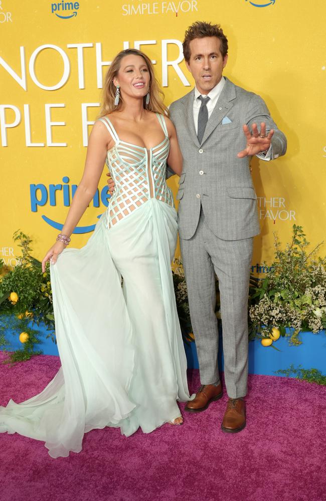 Lively and husband Ryan Reynolds were hit with a lawsuit from Justin Baldoni. Picture: Michael Loccisano/Getty Images