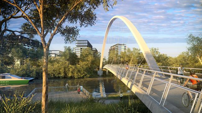 Residents love walking and cycling along the Parramatta River.