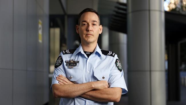 AFP Acting Sergeant Scott Veltmeyer is concerned about the danger posed to kids. Picture: Tim Hunter.