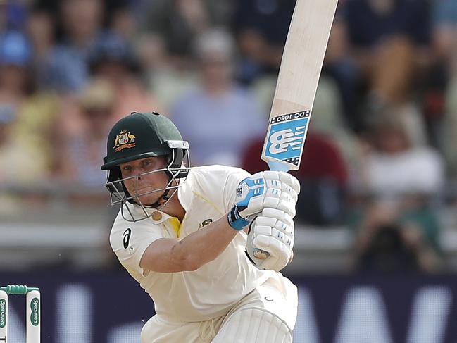 BIRMINGHAM, ENGLAND - AUGUST 03: Steve Smith of Australia bats as Jonny Bairstow of England keeps wicket during day three of the 1st Specsavers Ashes Test between England and Australia at Edgbaston on August 03, 2019 in Birmingham, England. (Photo by Ryan Pierse/Getty Images)