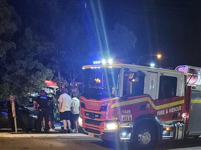 The scene of a crash just outside Nambour near the intersection of National Park Road and Nambour Connection Road.