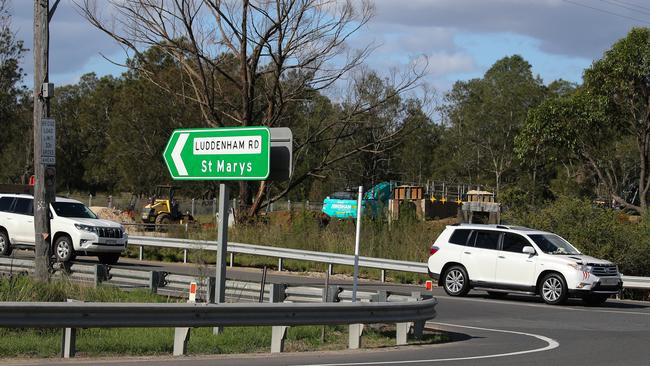 Jenny Schweers, a long-term resident of Luddenham, has watched on as roads around the area struggle to keep up with an influx of traffic around Elizabeth drive and Luddenham Road in Sydney. Picture: Daily Telegraph / Gaye Gerard