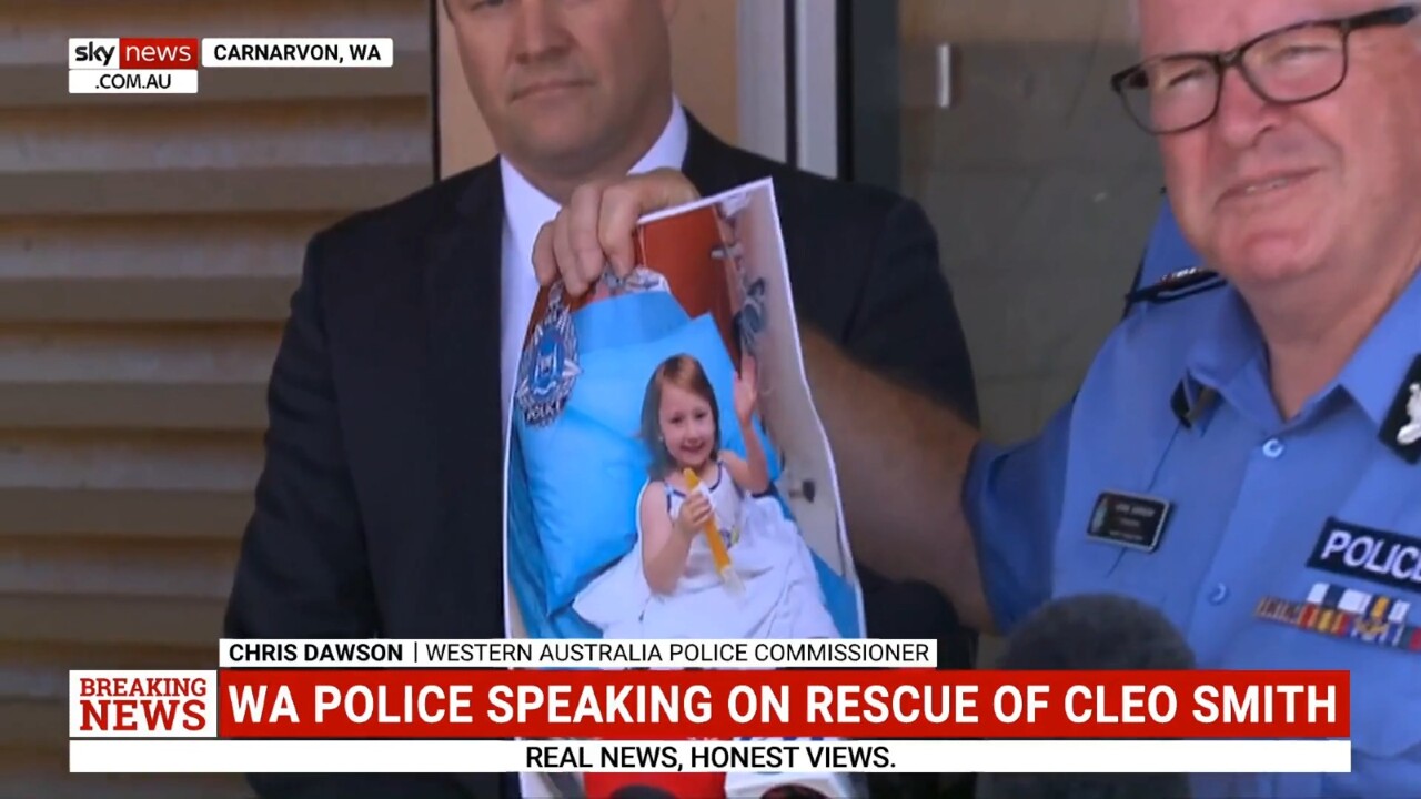 'What a great day': WA Police Commissioner speaks on rescue of Cleo Smith