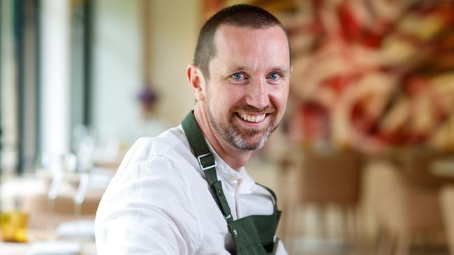 Executive chef Jacob Davey at the new Bird in Hand restaurant in Woodside. Picture Matt Turner.