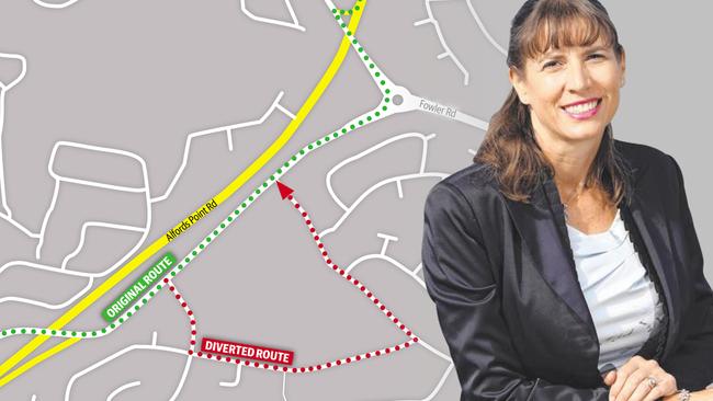 East Hills MP Wendy Lindsay and the bus route change.