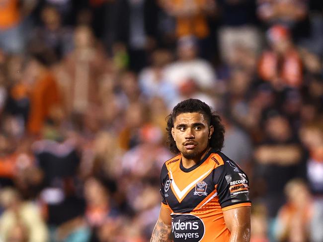 Isaiah Papali‘i has defended Leichhardt oval as a home ground. Picture: Jeremy Ng/Getty Images