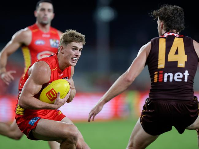 Will Graham had a game-high 14 tackles in his second game. Picture: Russell Freeman/AFL Photos