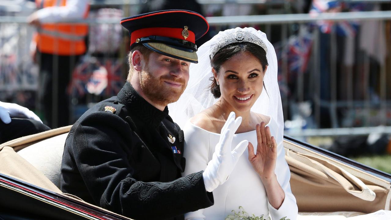 The couple quit royal life less than two years after their 2018 wedding. Picture: Aaron Chown – WPA Pool/Getty Images