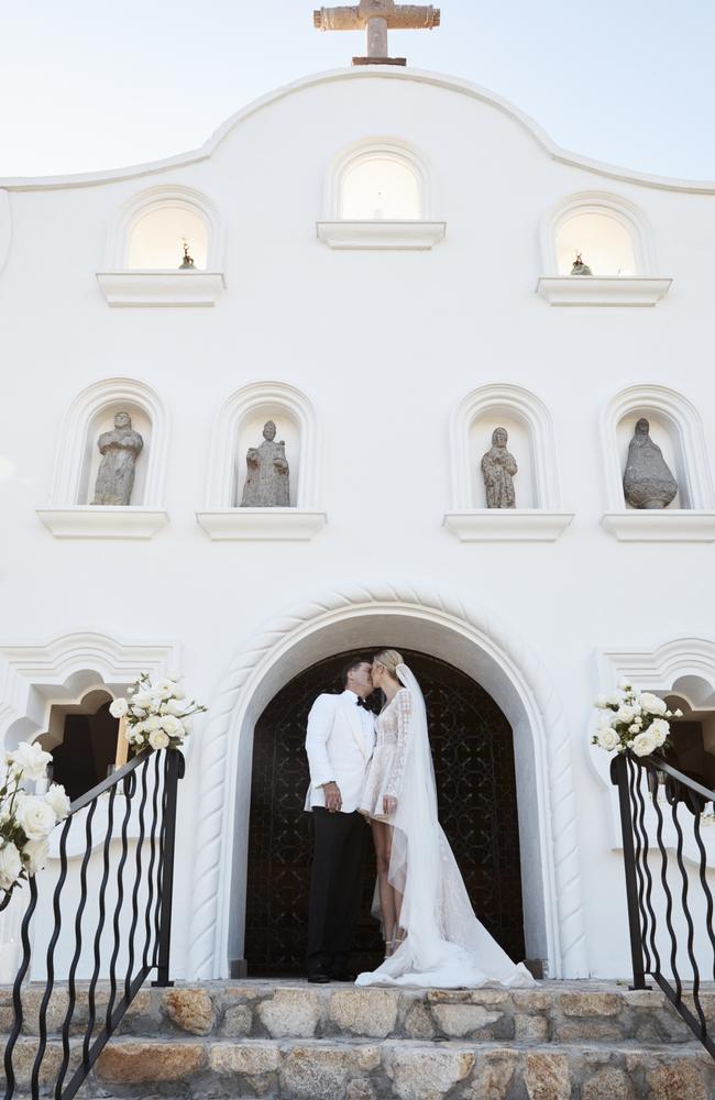 Jasmine Yarbrough’s stunning wedding dress took six months to  custom create. Picture: Supplied