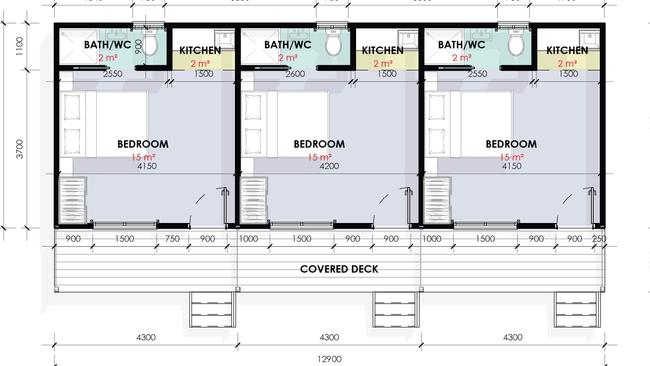 The owners of Bowen's Harbour Lights Caravan Park have received approval from Whitsunday Regional Council to build six new three-studio room cabins. Picture: Contributed