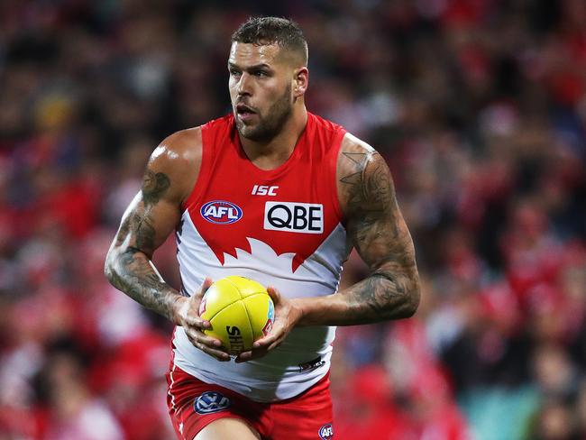 Sydney's Lance Franklin during AFL match Sydney Swans v West Coast Eagles at the SCG. Picture. Phil Hillyard