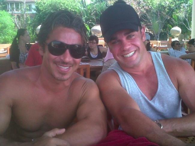 Ryan Watson (right) with John Ibrahim, whose brothers Michael and Fadi have been charged over the case. Picture: Facebook