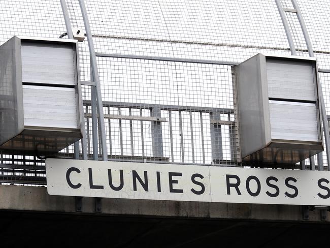 The test cameras on the Clunies Ross St M4 overpass. Picture: Sam Ruttyn