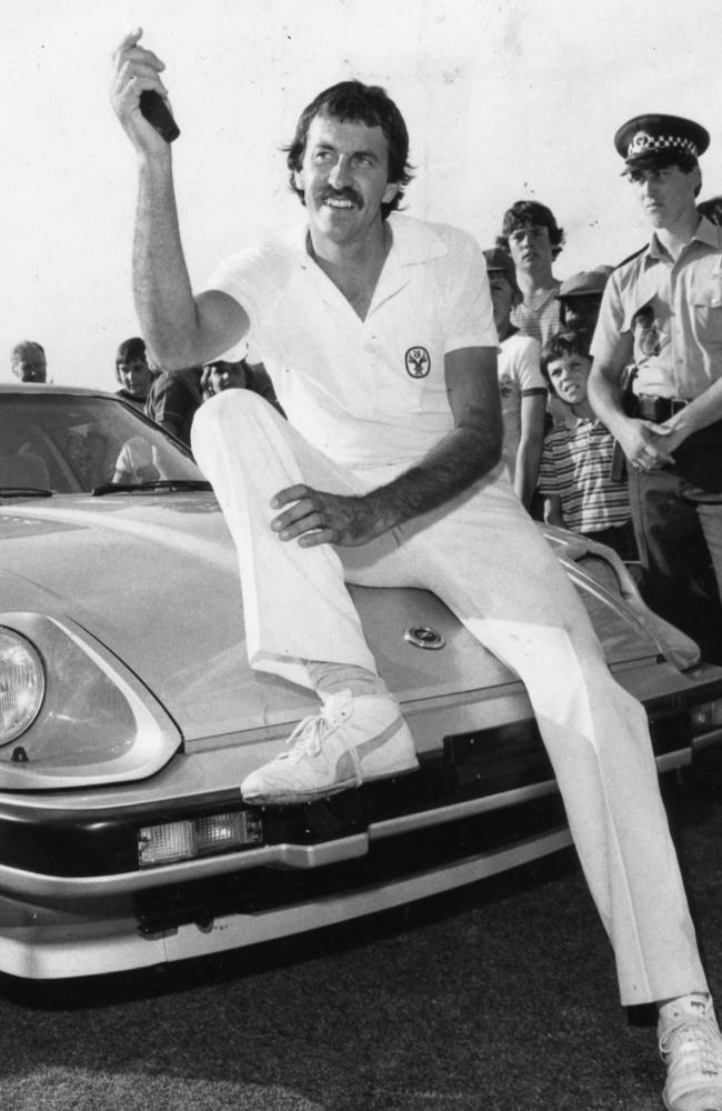 Yardley was named Cricketer of the Year for his prodigious 1981/82 season and was rewarded with a $20,000 sports car. 