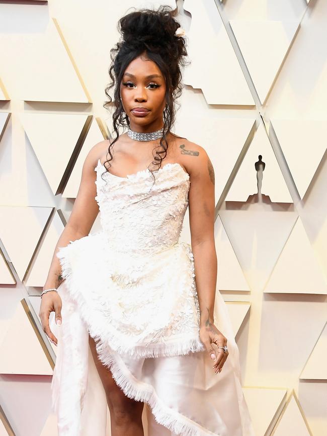 SZA in 2019 at the Oscars. Picture: Steve Granitz/WireImage/Getty Images