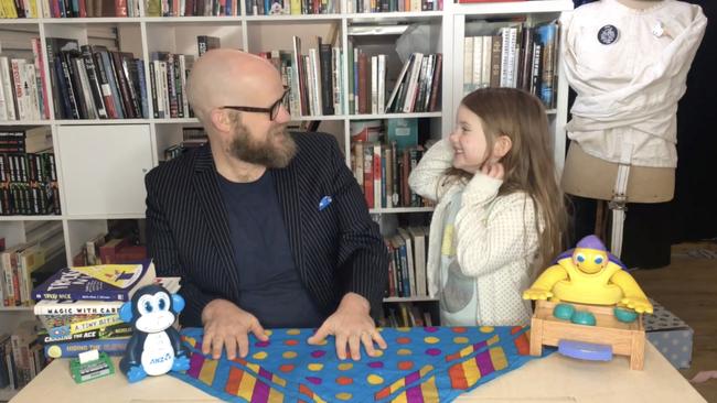 Nicholas Johnson and his daughter Bea on YouTube.