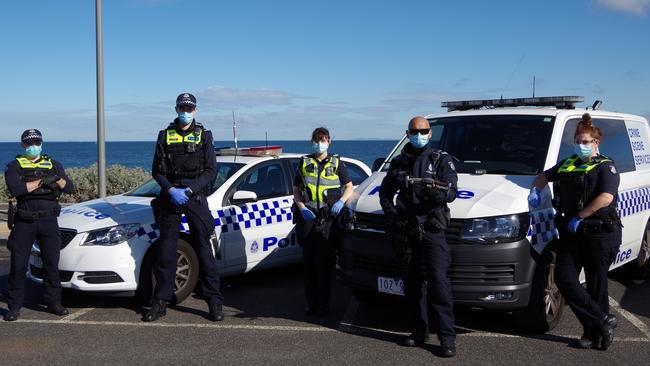 Police in the Port Phillip and Stonnington now have access to a drone which will help catch people breaching COVID-19 lockdown. Picture: Cheney Dodson