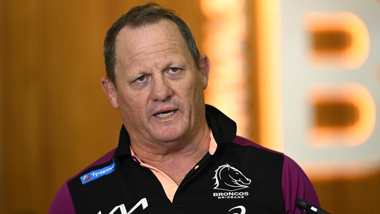 5/2/2024: Following the Broncos Roosters game in Las Vegas , coach Kevin Walters returns at the Brisbane International airport.pic: Lyndon Mechielsen/Courier Mail