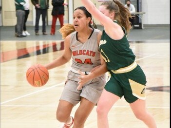 Former Rebels star Ambah Kowcun enjoyed a fine season at North Dakota State College of Science, receiving the extraordinary honour of being named in the NJCAA All-American team last week. Picture: North Dakota State College of Science Athletics