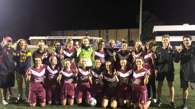 Manly Vale FC has claimed the 2019 MWFA women’s Challenge Cup final at Cromer Park. Source: Facebook