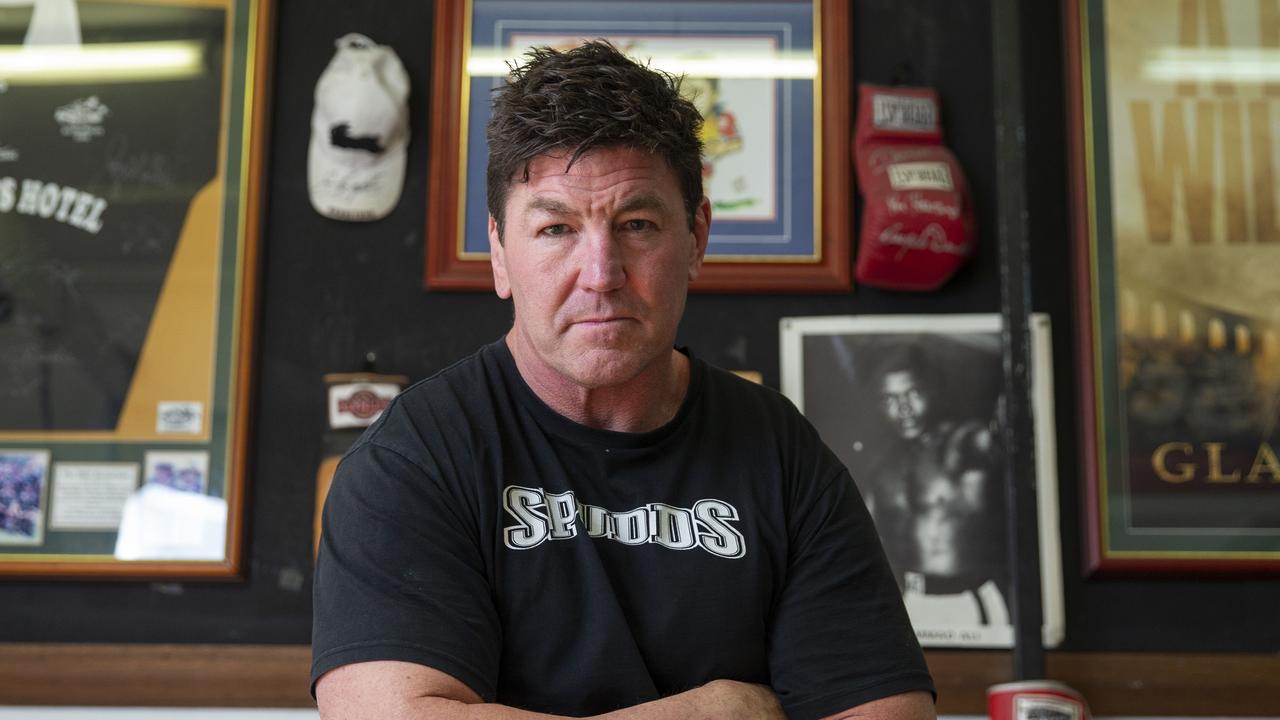 Mark "Spud" Carroll at his Gym, Spudds, in Woolloomooloo, Sydney, today. (Story in regards to today concussion injuries and NRL players). Picture: Justin Lloyd.