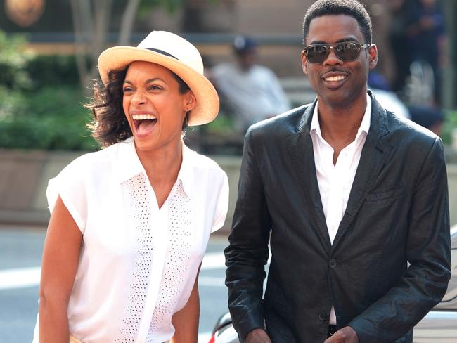 Worth a look ... Rosario Dawson and Chris Rock in a scene from Top Five.