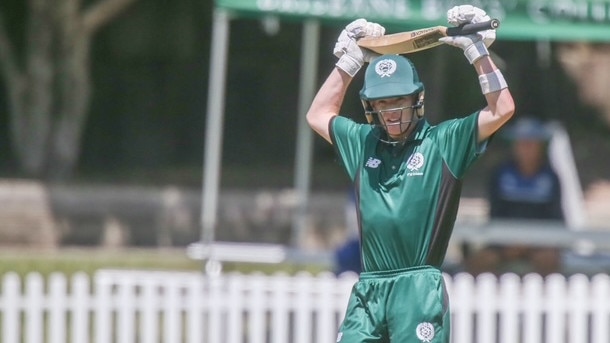 Zac Robinson. GPS First XI cricket round 4 action between BBC and Nudgee College. Picture: Stephen Archer.