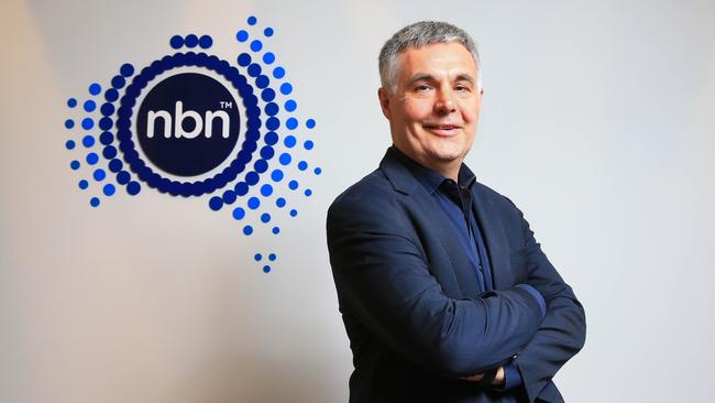 NBN Co chief executive Stephen Rue is paid $2.6m a year - but the NBN is about to demand a big price hike. Picture: Aaron Francis/The Australian