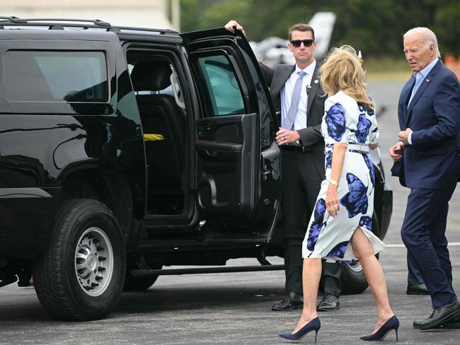 US President Joe Biden and First Lady Jill Biden. Picture: AFP