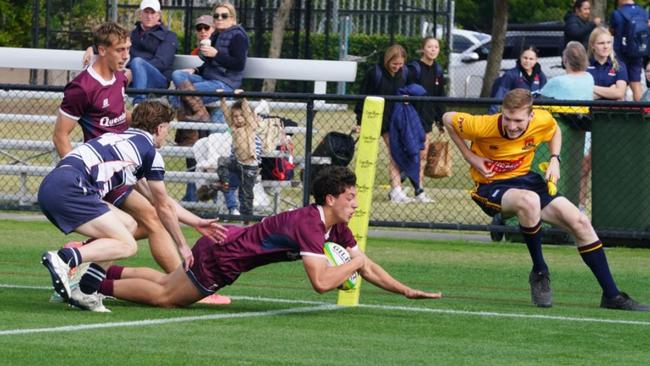 Action from the final day of the 2024 Australian Schools Rugby Championships. Picture: Anthony Edgar.