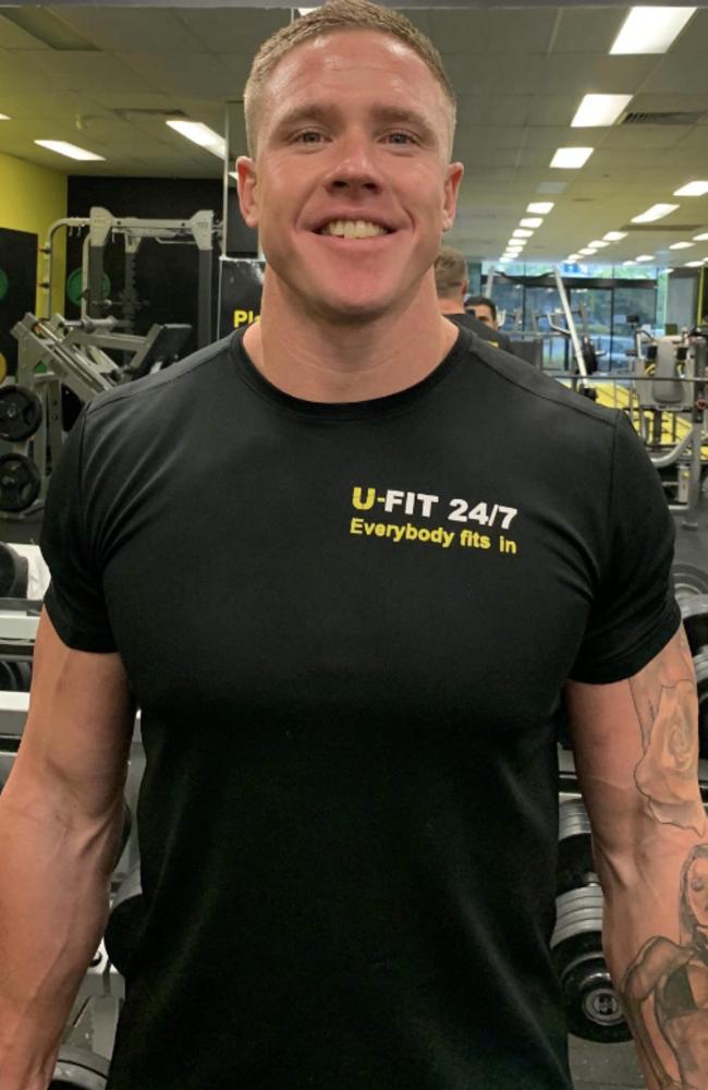 Aaron John Hammett, 32, personal trainer at U-FIT 24/7 in Keperra.