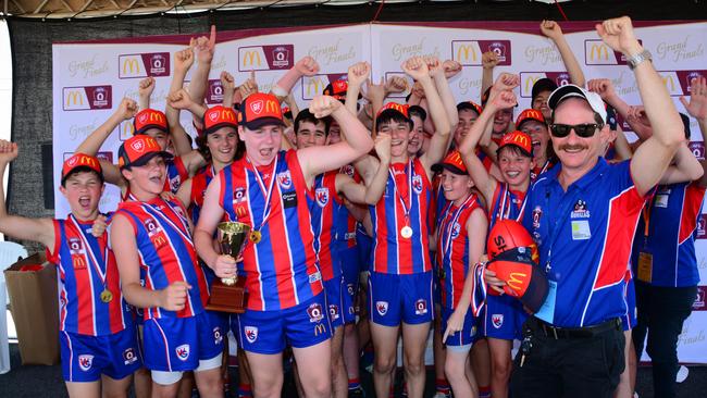 Wilston Grange won the under 14 premiership. IMAGE COURTESY: AFLQ