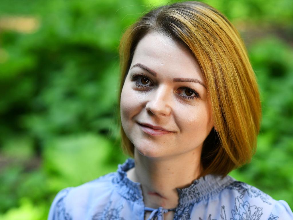 Yulia Skripal, who was poisoned in Salisbury along with her father. Picture: AFP PHOTO / POOL / DYLAN MARTINEZ