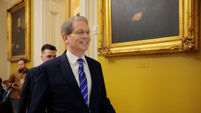 Treasury Scott Bessent met with Senate Republicans ahead of Donald Trump's announcement on a new round of tariffs. Picture: Getty Images