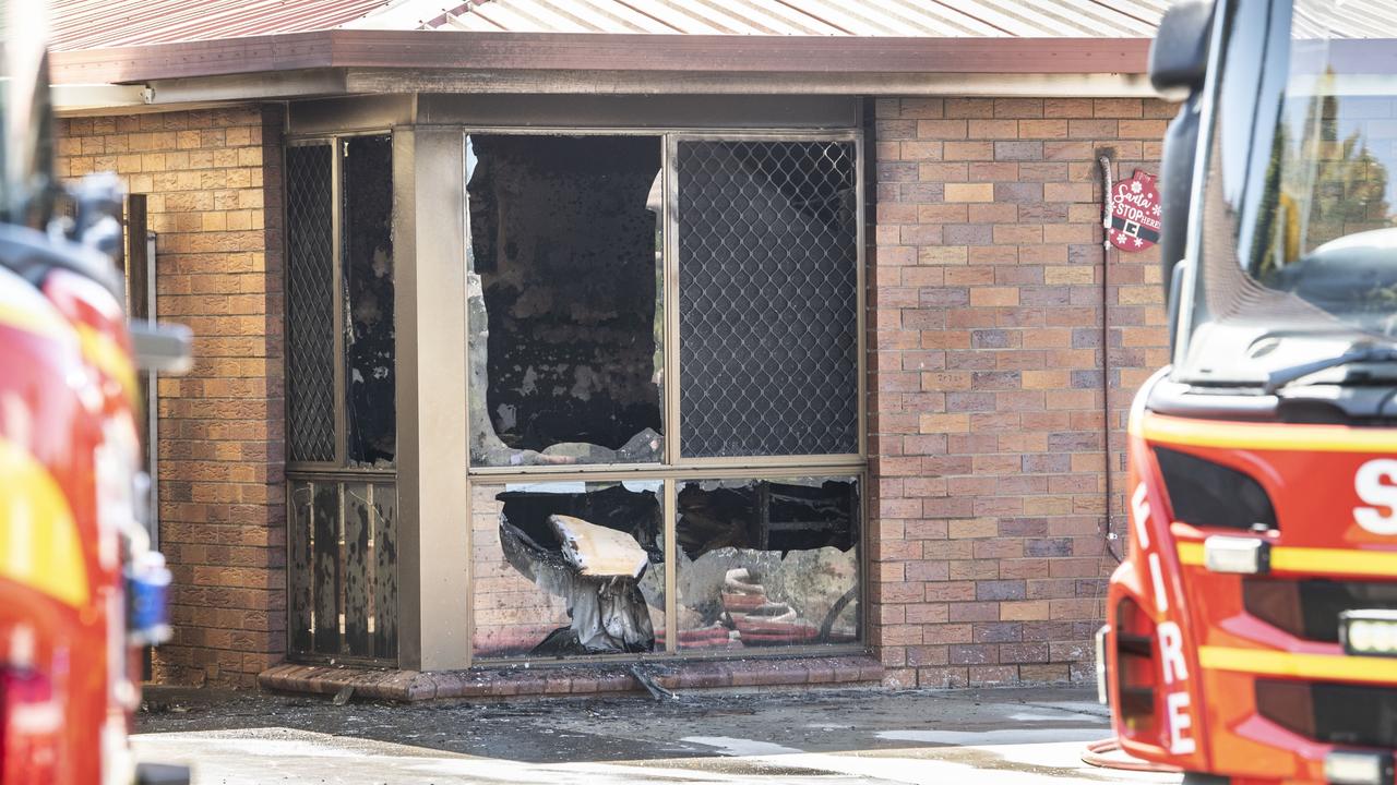 QFES attended a house fire at 45 Stumm St. Several rooms damaged from smoke and fire. Thursday, April 13, 2023. Picture: Nev Madsen.