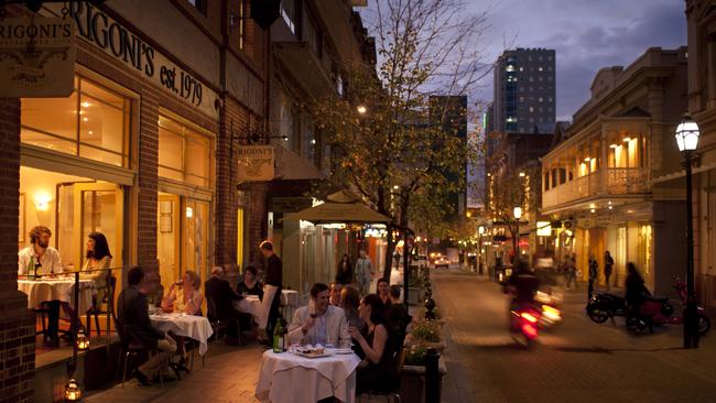 Rigoni’s, on Leigh St, has gone into administration. Picture: South Australian Tourism