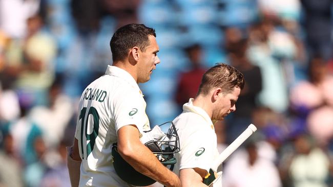 Smith revealed a conversation with Scott Boland helped shape his view around Australia Day. Picture: Getty Images